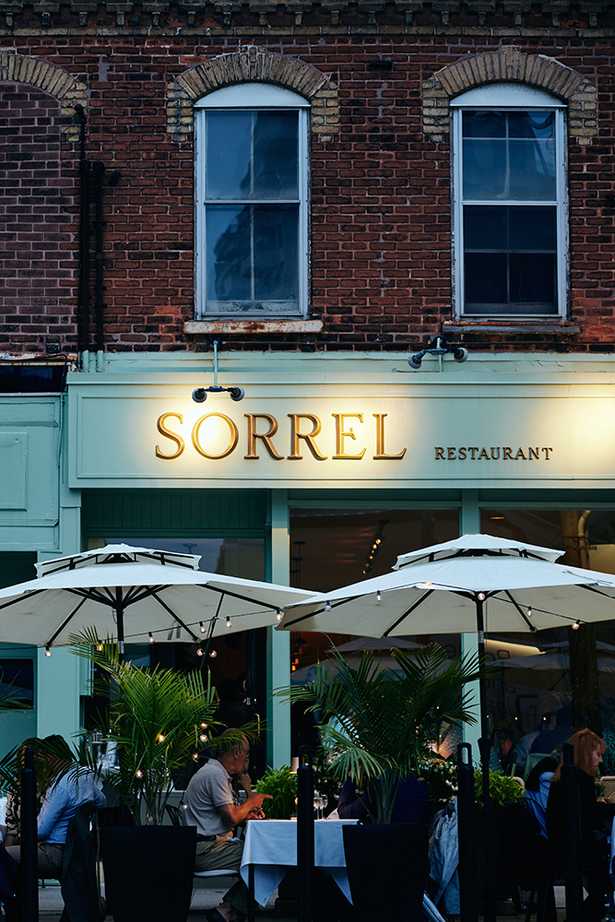 Sorrel Restaurant in Summerhill Toronto
